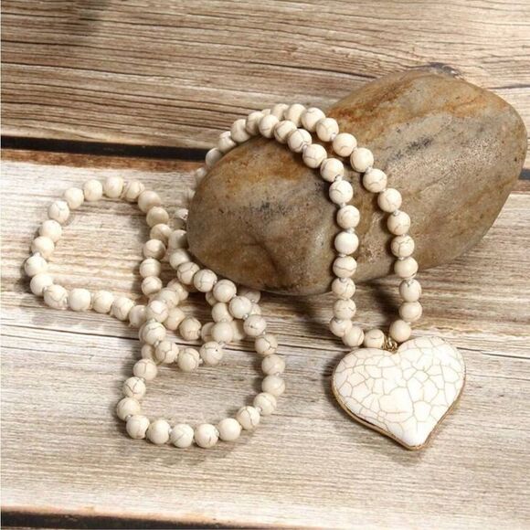 Turquoise Heart Necklace - Picture 2 of 7